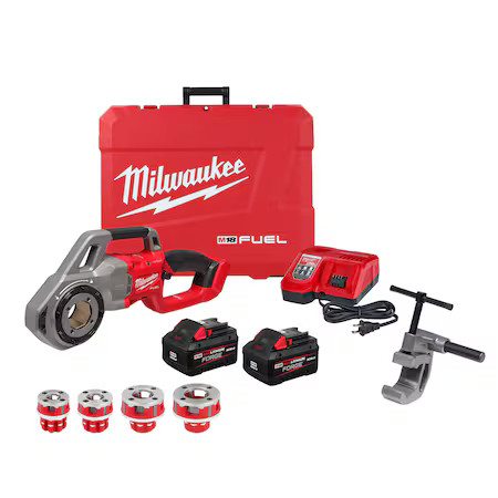 Milwaukee Tool 2870-22 M18 Fuel Compact Pipe Threader With One-Key Kit With 1/2