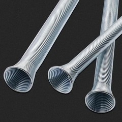 5pcs &asymp;21cm Spring Bending Tube Pipe Bender 1/4&Prime; 5/16&Prime; 3/8&Prime; 1/2&Prime; 5/8&Prime; Silver Set