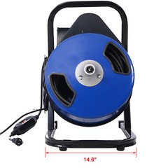 60FTx1/2In Drain Cleaner Machine Sewer Snake Drill Drain Auger Cleaner Electric