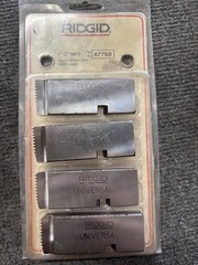 Mixed Lot of 3 Ridgid Pipe Dies 47785 1/2&Prime;-3/4&Prime; 47745 1/2&Prime;-3/4&Prime; 47750 1&Prime;-2&Prime;