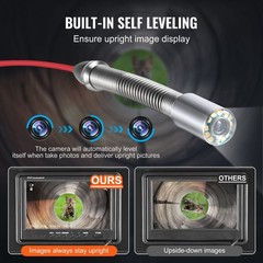Sewer Drain Camera 165ft Self-Leveling 9in HD Screen