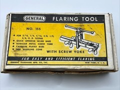 General 155 Industrial Flaring Tool 3/16&Prime;-5/8&Prime; with Screw Yoke Made In USA