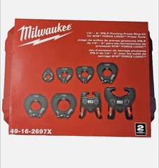 Milwaukee 49-16-2697X 1/2&Prime;-2&Prime; IPS-P Pivoting Press Ring Kit for M18 FORCE LOGIC