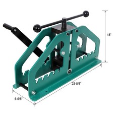 Manual Metal Tube Bender for Round and Square Pipes with Adjustable Crank