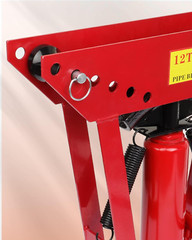 Hydraulic Pipe Bender 12 Ton Manual Copper Exhaust Bender Tool with 6 Dies (1/2,