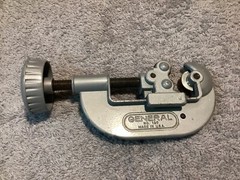 General Tools No.120 Screw Metal Pipe Tubing Conduit Cutter 1/8&Prime; to 1-1/8 OD