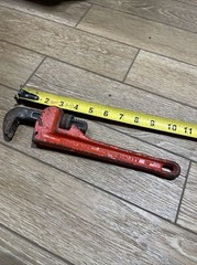 Vintage Great Neck 10&rdquo; Pipe Tool Monkey Wrench PW10 Forged Steel Heavy Duty