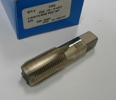 GREENFIELD Standard Pipe Tap 1/2-14 NPSF HSS 4FL OAL 3.125&Prime; (6 Pcs)