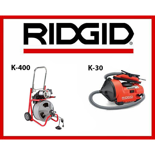 Ridgid Auto-Clean K-30 Sink Machine (55808) & Ridgid K-400 Drum Machine (52363)