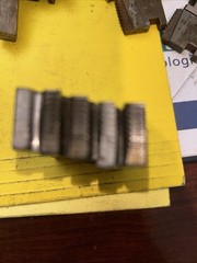 Ridgid Lot of (5) 3/8&Prime; &ndash; 16 UNC RH Alloy Steel 500B Bolt Dies 48465