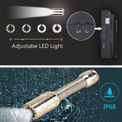 65ft Pipe Inspection Camera HD 1200TVL DVR Drain Sewer Camera 4.3&Prime; LCD Monitor