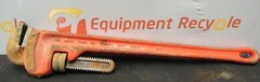 Ridge Tool Straight Pipe Wrench 24&Prime; 18&Prime; 14&Prime; Heavy Duty Cat Iron Lot of 3