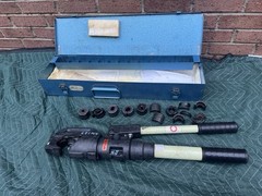 HUSKIE EP-510 Hydraulic Compression Crimper w/Dies Thomas Betts TBM14M 297-3185