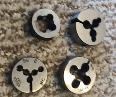 FOUR RANDOM THREADING DIES