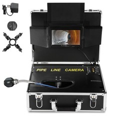 7&Prime; 30m/100ft Sewer Camera Pipe Inspection Camera LCD Monitor with DVR Function