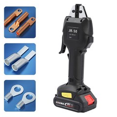 Electric Crimping Plier Battery-Power Terminal Crimper 0.5-50mm&sup2;/10mm&sup2;/6mm&sup2;