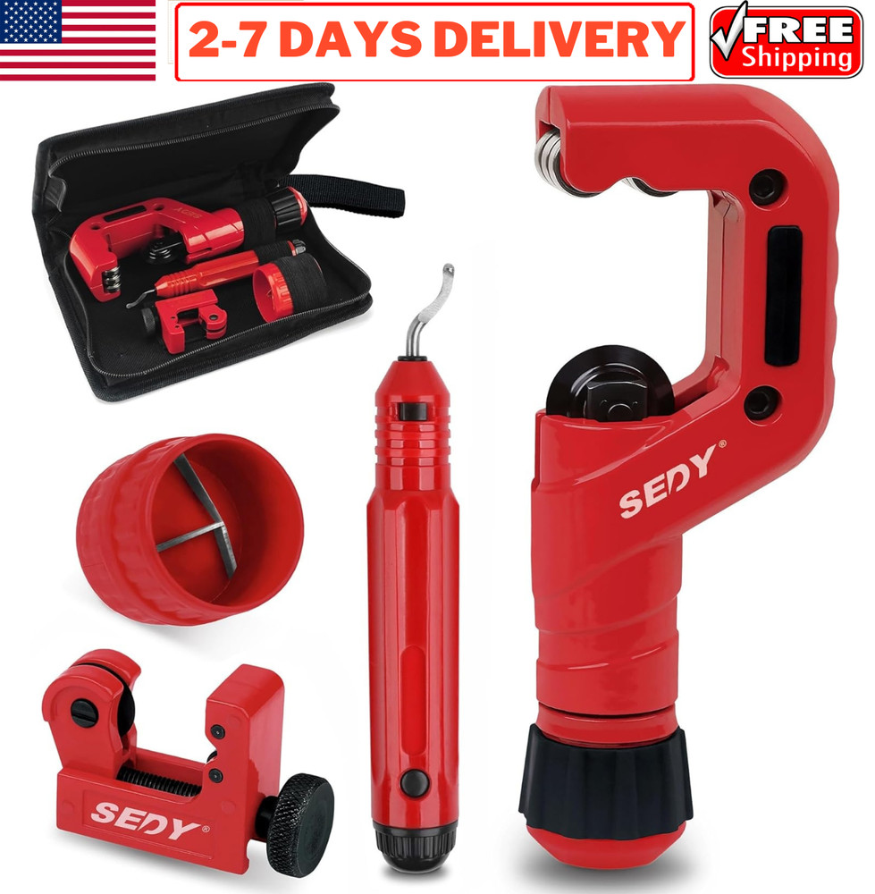 Heavy Duty Pipe Cutter Mini Tube Cutter Copper Aluminum Brass PVC Deburring Tool