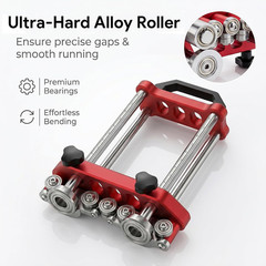 Sheet Metal Roller 2 Station Metal Bender, Metal Roofing Tools with 0-100&deg; Range