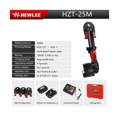 MINI Propress Tool for Copper Pipe, Battery Powered Pro Press Copper Crimper &hellip;