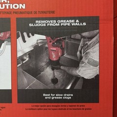 Milwaukee 2572B-21 AIRSNAKE M12 Cordless Drain Cleaning Air Gun Kit with Battery