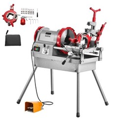 Electric Pipe Threader Machine 900W 2-Speed Threading Cutter for 1/2&Prime; to 4&Prime; Pipe
