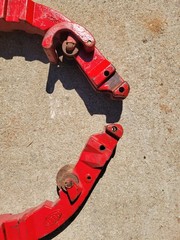 Reed LCRC16 Rotary Cutter Hinged Pipe Cutter 16 to 18 inch Used Missing Hinge