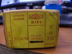 👀4) OSTER 2RS HIGH SPEED PIPE DIES 1&Prime; & 1-1/4&Prime; 2RS 572CW BOX OF 4