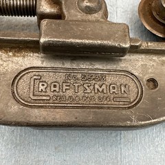 Vintage Craftsman Underline Logo Pipe Tubing Cutter with Rollers No 9-5533 USA