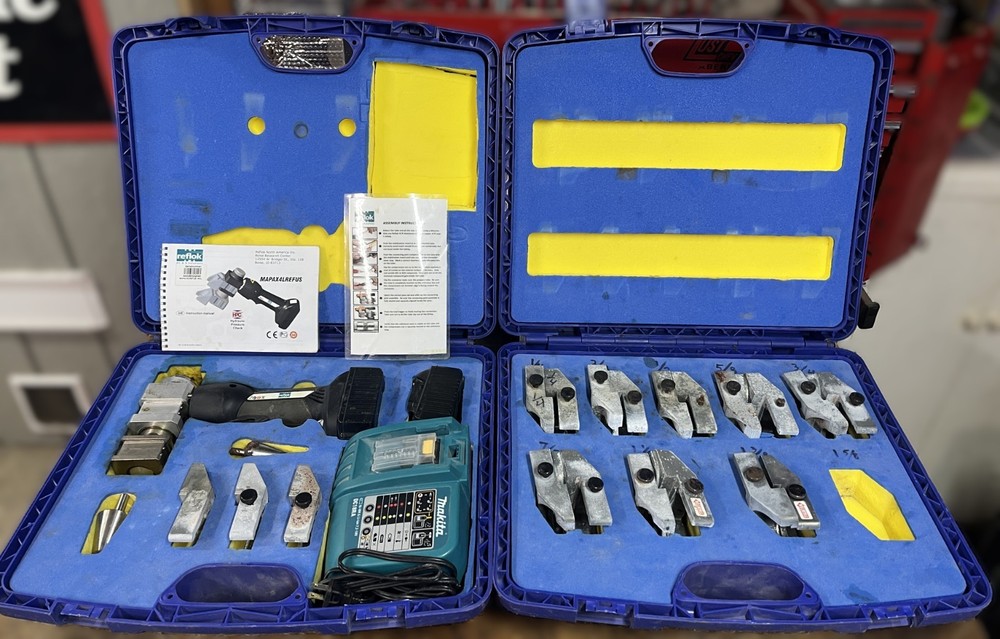 Klauke Reflok TuffLok MAPAX4L Battery Operated Axial Press Tool &ndash; Jaws & Cases
