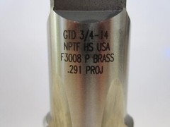Greenfield (66231) 3/4-14 NPTF .291&Prime; Projection HSS Taper Pipe Tap