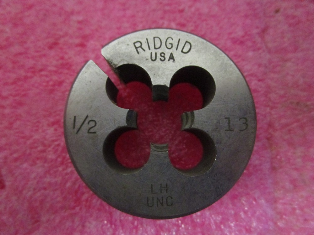 RIDGID 38455 1/2&Prime; &ndash; 13 Button Bolt Die Left Hand UNC