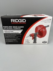 Ridgid 41408 Power Spin AUTOFEED Drain Cleaner Auger 25 ft. Drill/Manual