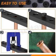 Double Flares Adapters Tool Kit 14Pcs 3/16 1/4 5/16 3/8 7/16 1/2 5/8 Inch