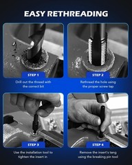 Orion Motor Tech Thread Repair Kit 3/8&Prime;-16 Internal Thread Repair Set