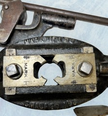 Antique MARK MFG CO. 36&rdquo; Pipe Threader + Original Box Wrench & Pipe Cutter No. 1