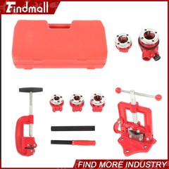 Findmall Ratchet Pipe Cutter Ratchet Pipe Threader Thread Tool With 5 Dies