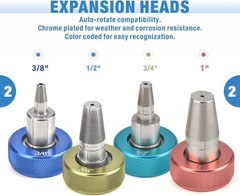 PEX Expansion Tool Kit with Expander Heads Pipe Cutter Ring Removal PEX Tool
