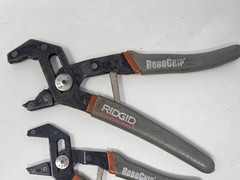 VTG 2 Ridgid Robogrip Pliers USA Tested Work Well &ndash; Good Condition !