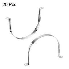 20pcs 5 1/2 Inch 140mm Conduit Clamp, M140 U Tube Pipe Clamp, Stainless Steel