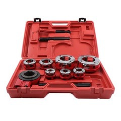 With Handle Ratchet 7 Size Pipe Threader Threading 3/8&Prime; &ndash; 2&Prime; Die Dies Set