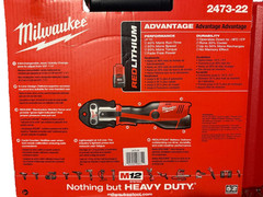 Milwaukee M12 Force Logic Press Tool Kit 2473-22 Copper 1/2&Prime;-1&Prime; Clamp