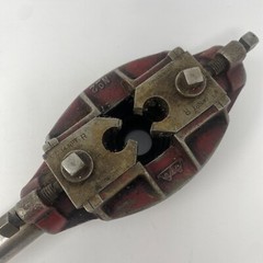 Vintage Pipe Threader with 1/2&Prime; Die Set and Guide &ndash; Greenfield Mass. USA