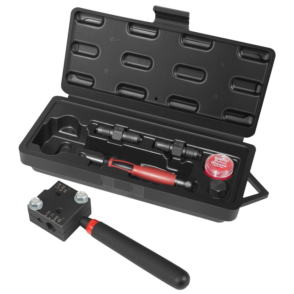 33260 Low Profile Brake Line Single/Double Flaring Tool Kit 4.75 3/16 1/4