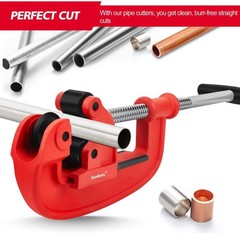 Heavy Duty 1-3 Inch / 25-80 Mm Pipe Cutter Tool with an Extra Blade, Sharp Rigid
