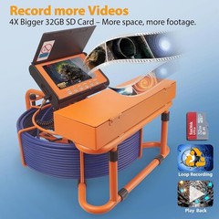 Comprehensive 1080P Sewer Inspection Camera with Integrated Tool Box System