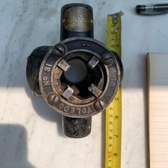 Vintage Toledo Ridgid No. 31 3-way Pipe Threader 1&Prime;, 3/4&Prime;, & 1/2&Prime; Die Head Only
