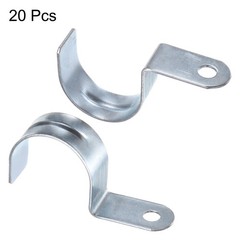 20pcs Conduit Clamp, EMT One-Hole Strap, 40mm Pipe Dia, 8mm Hole Dia