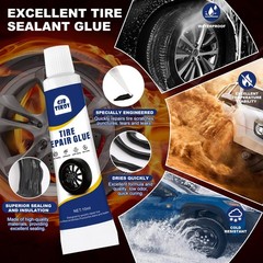 42PCS Tire Repair Nails Screws Kit with 2 Tubes Black Tire Sealant Glue & Scr&hellip;