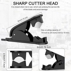 PTFE Tube Cutter, PE Hose Pipe Cutter Plastic Tubing Cutting Tool for Nylon PU