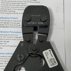 SharkBite UC961 3-Handle PEX Clamp Tool for Stainless Steel Rings ASTM F2098
